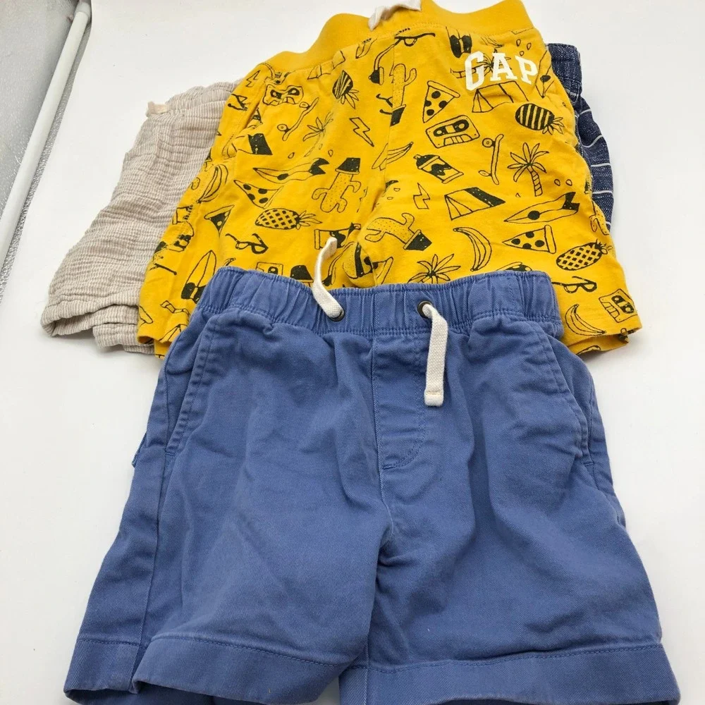 Boys 5T Shorts BUNDLE Summer Pull On Swim Trunks H&M Quicksilver Zara Gap